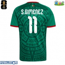 Mexico Santiago Gimenez #11 Hjemmedrakt VM 2026 Kortermet
